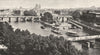 PARIS. Paris. Les Deux Bras Seine L'ile Cité, Vus Louvre 1900 old print