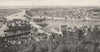 YONNE. Confluent de L'yonne et de la Seine, a Montereau 1900 old antique print