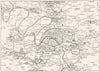 PARIS. Camp Retranché de Paris. Defences. Forts 1900 old antique map chart