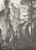 SEINE- MARITIME. Ruines de L'Abbaye de Jumièges 1900 old antique print picture