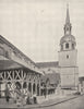AUBE. Église Saint- Pierre, a Bar- sur- Aube 1900 old antique print picture