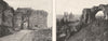 YONNE. Vézelay. La Porte Neuve; Pierre Pertuis, sur la cure 1900 old print