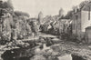 PARIS. Semur. Les Bords de L'Armançon et le Donjon 1900 old antique print