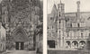 YONNE. Cathédrale de Sens. Portail Latéral; Cour du Chateau de Maintenon 1900