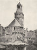 CALVADOS. Beffroi de Vire 1900 old antique vintage print picture