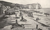 SEINE- MARITIME. Étretat. La place et les Falaises D'aval 1900 old print