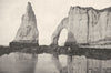 SEINE- MARITIME. Aiguille D'étretat et porte D'aval 1900 old antique print