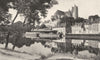YONNE. Auxerre. Cathédrale et bords de L'yonne 1900 old antique print picture