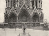MARNE. Portail de Cathédrale Reims statue Jeanne D'arc, Par. Dubois 1900 print