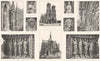 REIMS.Cathédrale;Ébrasement Contreforts Vierge Musicien Voussure Ève Porche 1900