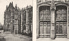 OISE. Cathédrale de Beauvais. portail; Portes 1900 old antique print picture