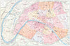 PARIS. Paris (1)  1900 old antique vintage map plan chart