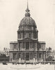 PARIS. Hôtel des Invalides 1900 old antique vintage print picture