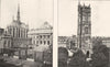 PARIS. La Sainte- chapelle; La Tour Saint- Jacques 1900 old antique print
