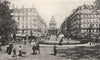 PARIS. La Rue Soufflot et le Panthéon 1900 old antique vintage print picture