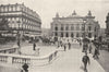 PARIS. La place de L'opéra 1900 old antique vintage print picture