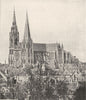 EURE- ET- LOIR. Cathédrale de Chartres 1900 old antique vintage print picture