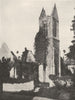 CALVADOS. Clochers Normands. Ruines de L'église de Brécy 1900 old print