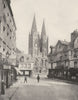MANCHE. Saint- lô. Église Notre- Dame 1900 old antique vintage print picture