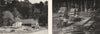 BAS- RHIN. Scierie du Nideck; Schlitteurs en Forêt 1900 old antique print