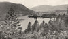 VOSGES. Le Lac de Longemer vu de la route de la Schlucht 1900 old print