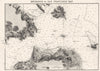CALIFORNIA. Sea chart of Entrance to San Francisco Bay 1881 old antique map