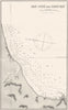 MEXICO. Sea chart of San José del Cabo Bay 1881 old antique map plan