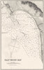 CALIFORNIA. Sea chart of Half Moon Bay 1881 old antique vintage map plan