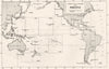 PACIFIC. Index to the Charts of the Pacific 1881 old antique map plan