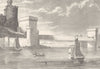WALES. Bridge; The Conway Tubular Bridge 1880 old antique print picture