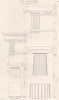 BUILDINGS. Civil Architecture; Doric Order. No. 1 1880 old antique print