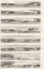 LANDSCAPES. Clouds (1)  1880 old antique vintage print picture