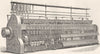 TEXTILES. Cotton Spinning; Platt's roving frame 1880 old antique print picture