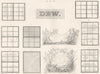LANDSCAPES. Dew 1880 old antique vintage print picture