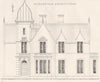 BUILDINGS. Elizabethan Architecture 1880 old antique vintage print picture