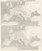 EUROPE. Under Empire of Charlemagne; at break up Carlovingian 1880 old map