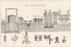 MANUFACTURING. Gas Manufacture 1880 old antique vintage print picture