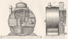 ENGINEERING. Gas Meter (1)  1880 old antique vintage print picture