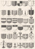PEERS. Heraldry (1)  1880 old antique vintage print picture
