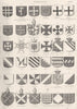PEERS. Heraldry (2)  1880 old antique vintage print picture