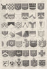 PEERS. Heraldry (3)  1880 old antique vintage print picture