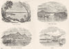 JAPAN.  (Chief towns & ports) ; Jeddo, Tokyo; Hiogo; Bay of Hakodate;  1880