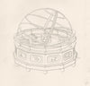ASTRONOMY. Orrery 1800 old antique vintage print picture