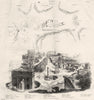 ROME. Rome Forum 1880 old antique vintage print picture