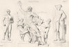 SCULPTURE. Hercules (Time Lysippus) ; Laocoon Sons; Apollino (Praxiteles)  1880