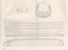 BOATS. Shipbuilding; Sheer draught; Body plan; Half breadth plan (2)  1880