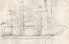 YACHTS. Shipbuilding; Rigging plan of Sailing Ship 1880 old antique print