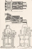 WATER METERS. Duncan's, Manchester water meter company 1880 old antique print