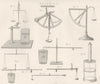 SCIENCE. Weighing 1880 old antique vintage print picture