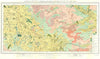 NE ENGLAND. Vegetation Basins of rivers Eden, Tees Tyne & Wear. RGS 1904 map